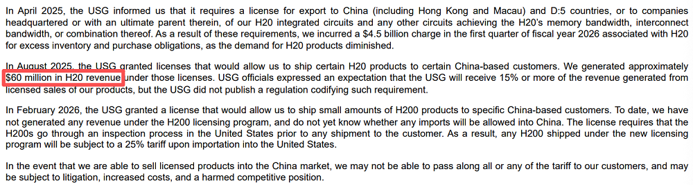 14834亿！英伟达炸裂年报：日赚超20亿，中国H20收入4亿，黄仁勋爆料Groq和OpenAI图4