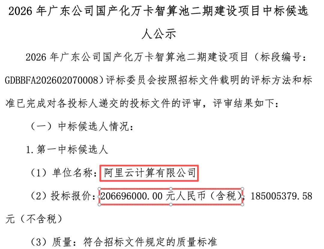 2.07亿！国产化万卡智算大单，阿里拿下图3