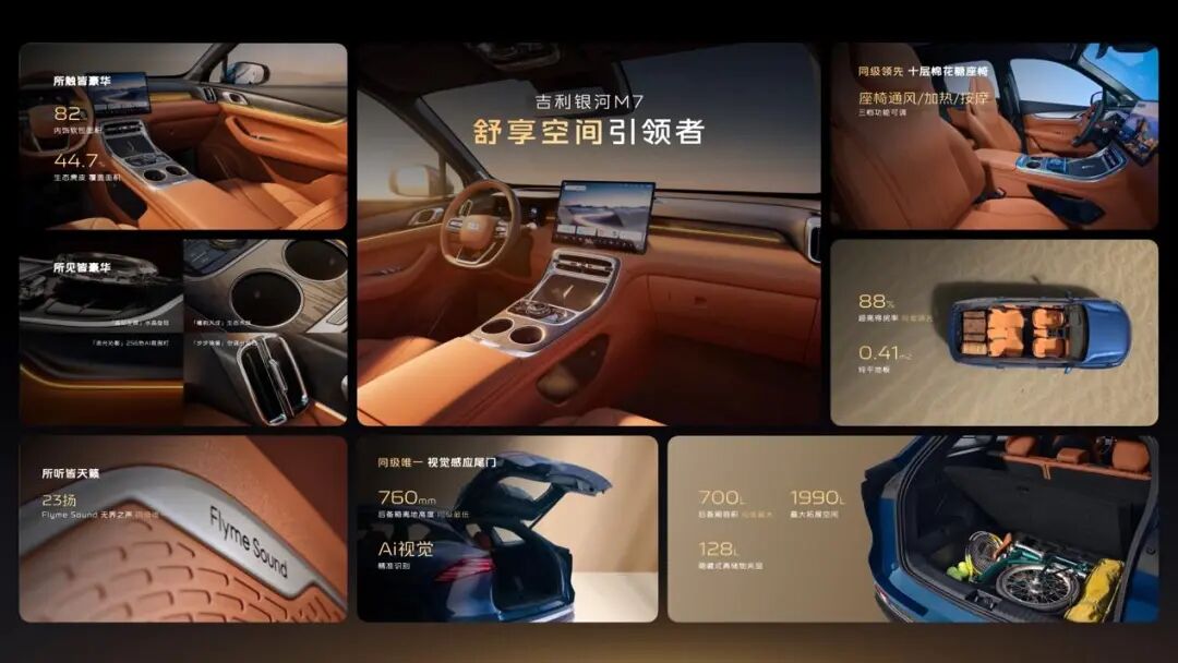续航超1700km,吉利银河M7携神盾金砖首秀,81km/h麋鹿定调驾控新高度图19