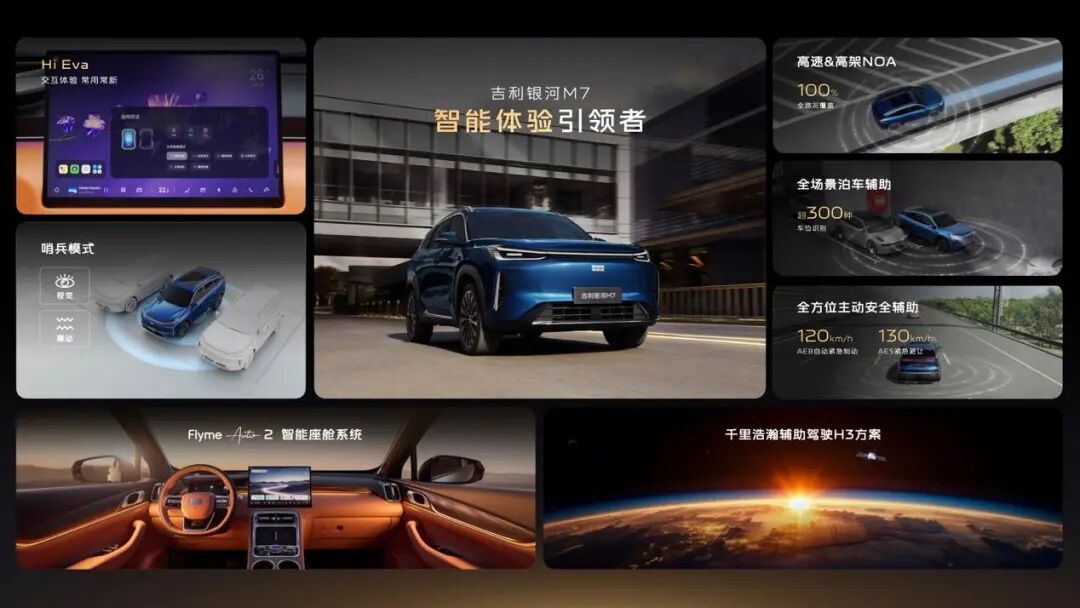 续航超1700km,吉利银河M7携神盾金砖首秀,81km/h麋鹿定调驾控新高度图21