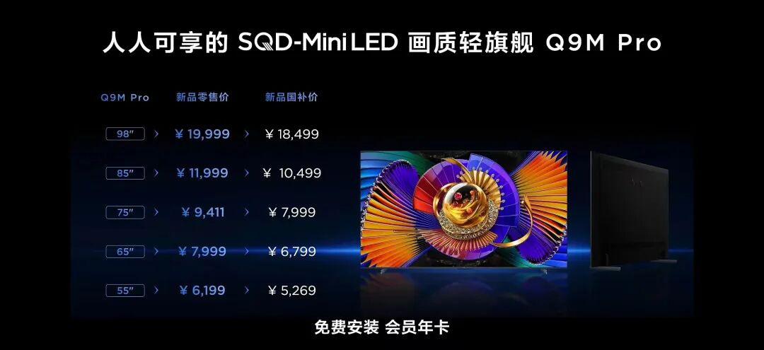 5296元起！TCL用三款SQD电视，将Mini LED卷出新高度图4