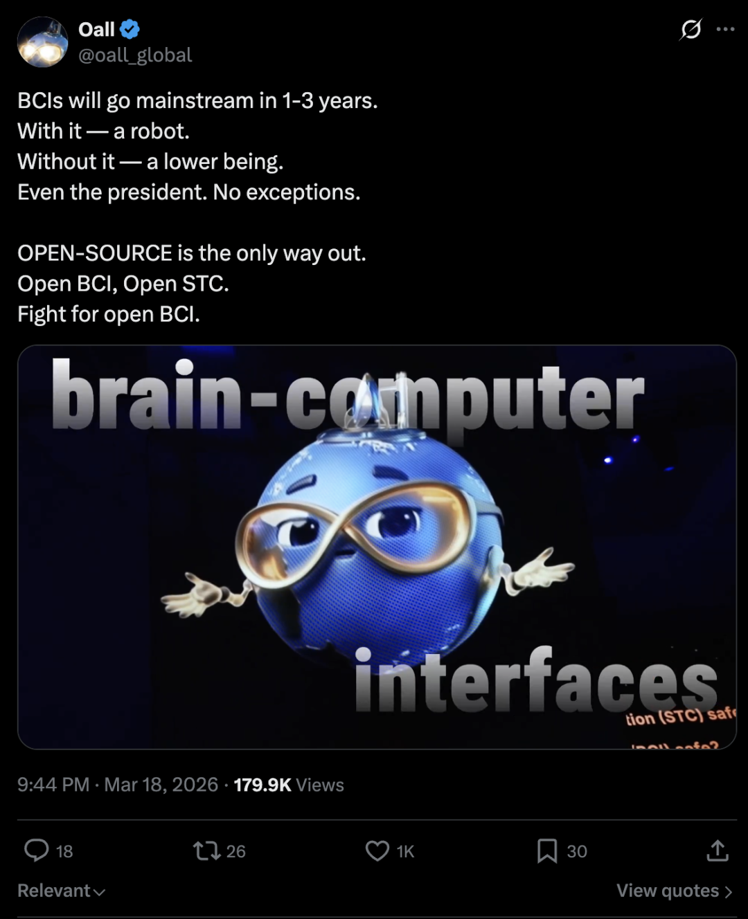 AI球球直播喊话全人类：开源脑机接口，开源科技文明图18