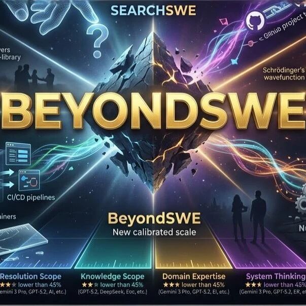 AI取代程序员还远！新基准BeyondSWE：顶尖模型通过率暴跌至45%
