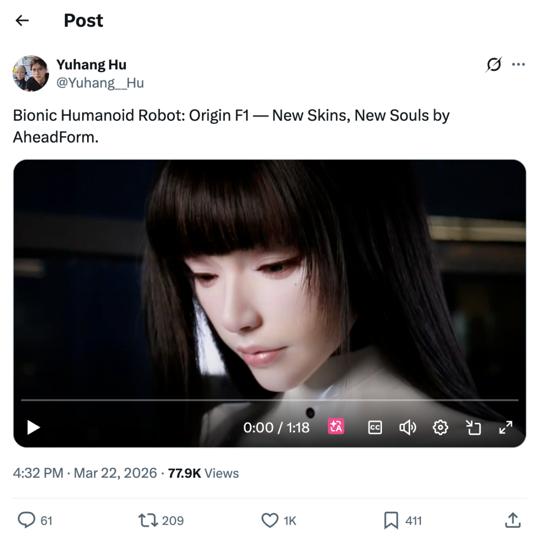 硅基美女建模脸火了，对视 3 秒，我再也没法把它当机器人图1