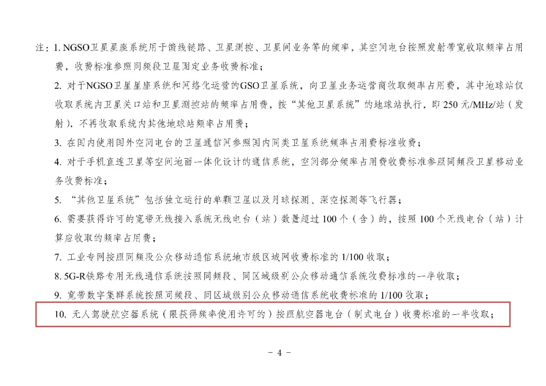国家发展改革委、财政部公布无人驾驶航空器系统无线电频率占用费标准图6