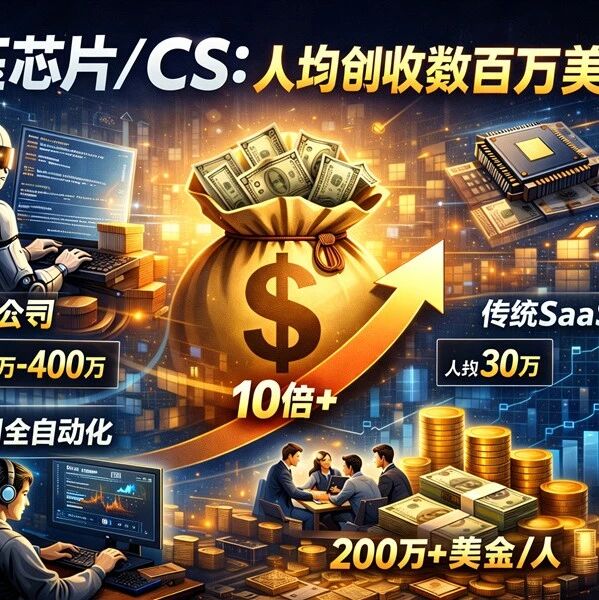 吊打碾压芯片/CS百万年薪！这类公司人均创收3000万元！