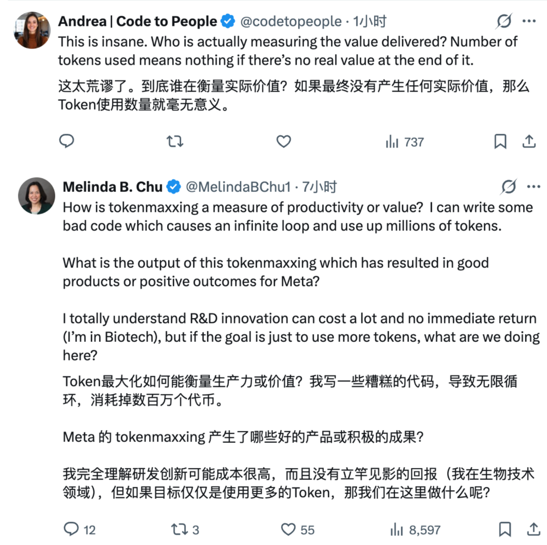 Meta员工空转AI只为浪费token！烧的多挣的多，日均消耗2万亿图4