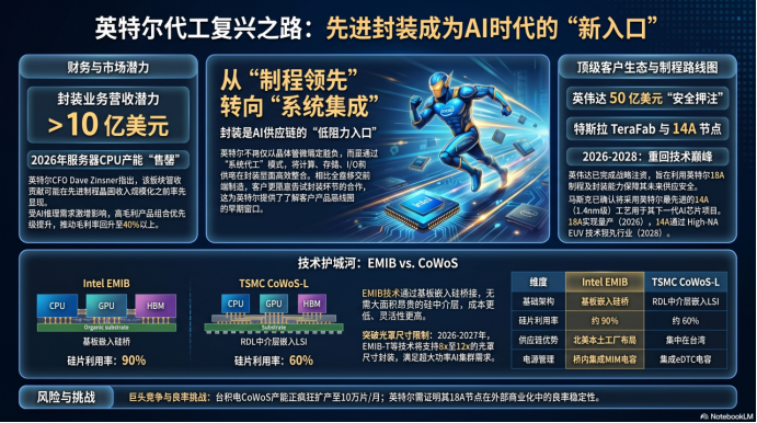 Intel战略复兴深度分析：从制程突破和先进封装产能到AI推理需求的估值重塑（2026-2029年展望）图2
