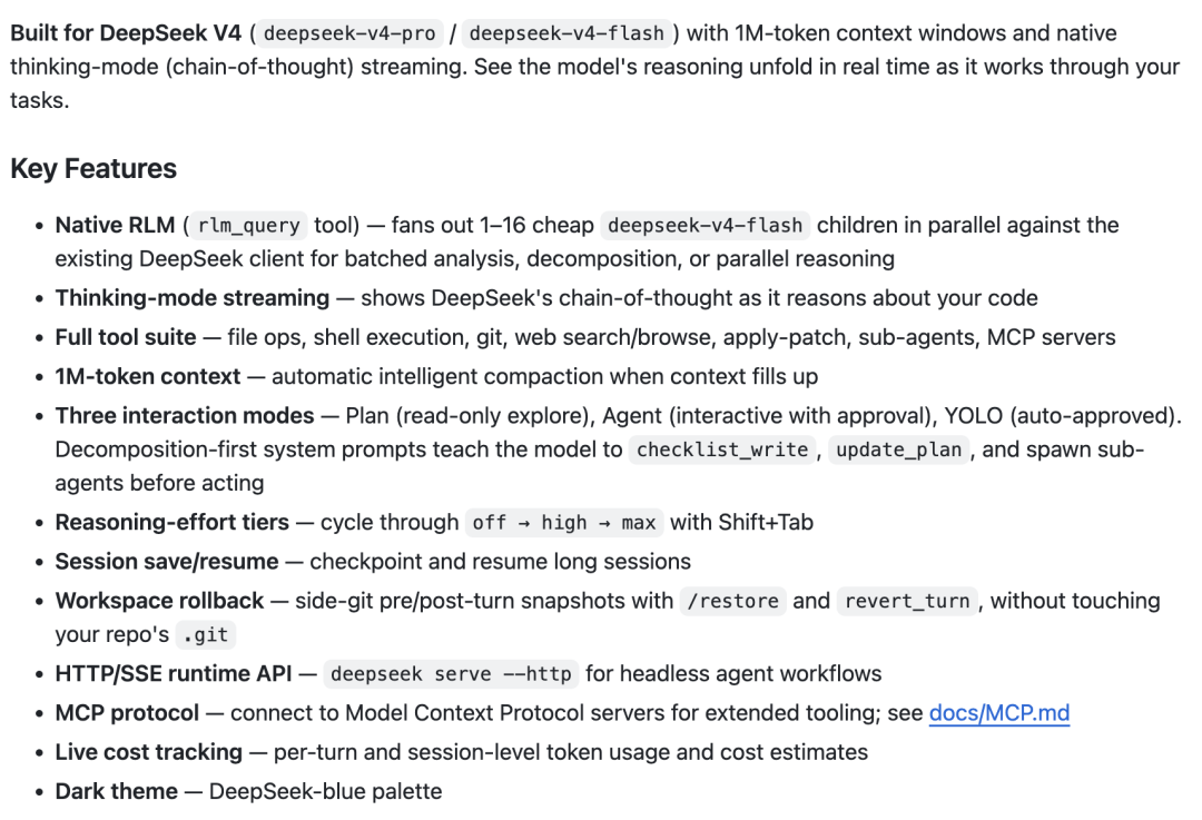 “DeepSeek版Claude Code”，Github 2.3k星图6