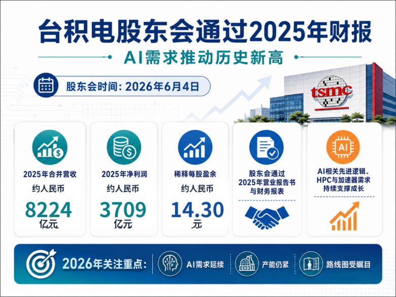 台积电股东会通过2025年财报：AI需求强劲，先进制程与封装扩产成焦点图3