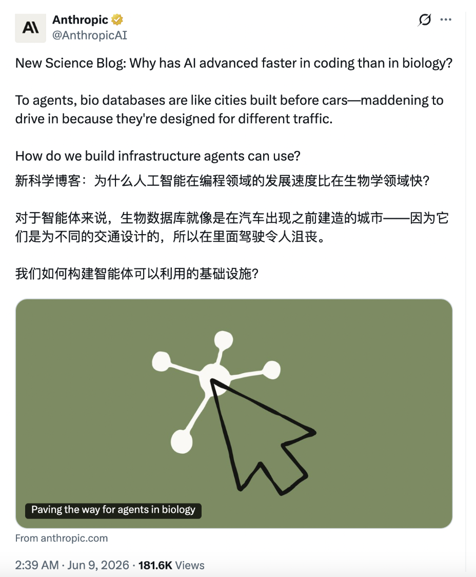 Anthropic最新博客：生物学Agent的瓶颈不在模型，而在数据基础设施图2