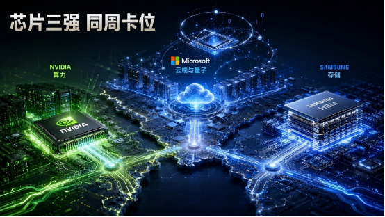 英伟达、三星、微软芯片齐发！卡住核心赛道向好而生图1