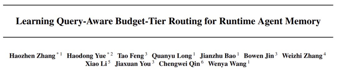 BudgetMem:给Runtime Agent Memory装上「预算路由器」,让记忆系统学会按需分配运行成本图2