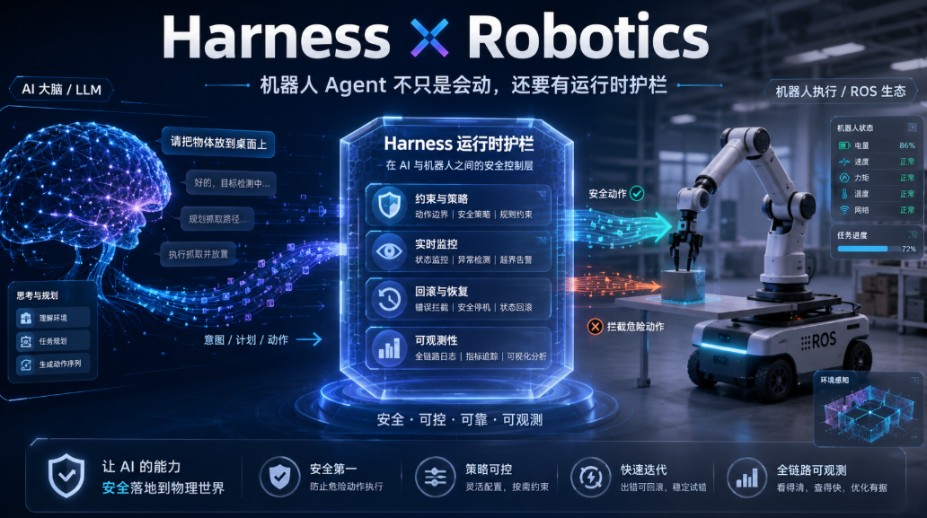 Harness × Robotics 项目专栏｜机器人 Agent 不是只要会动，还要有一层"运行时护栏"图2