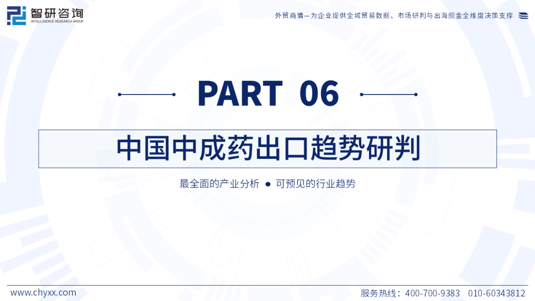 智研咨询发布《2026版全球与中国中成药产业供需贸易全景调研及重点国家出口前景评估报告》（简版）图26