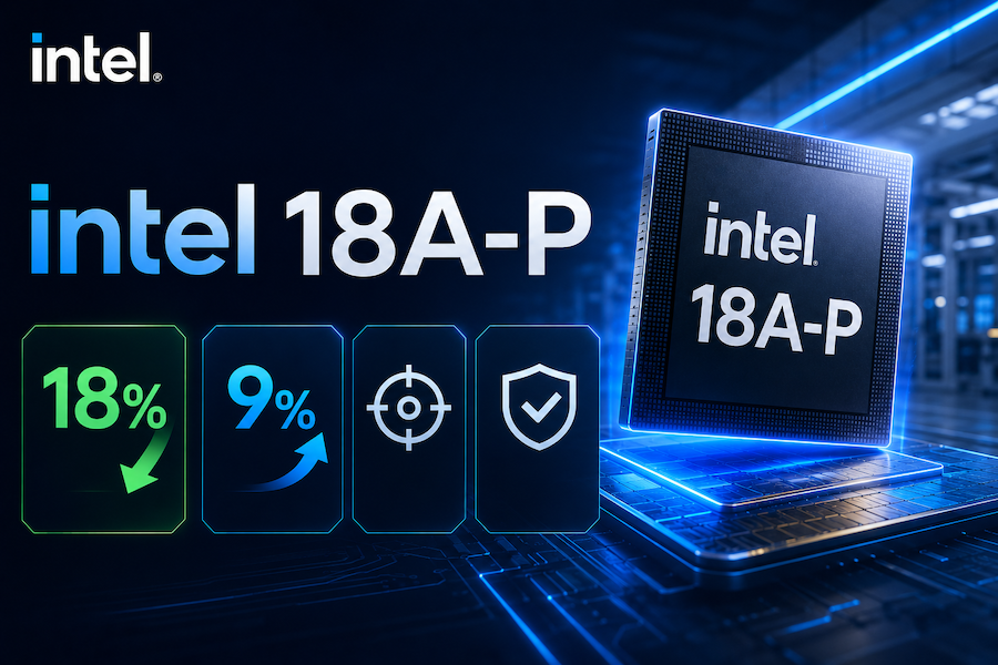 台积电危险!intel 18A-P风险试产,功耗大降18%、性能提升9%!图1