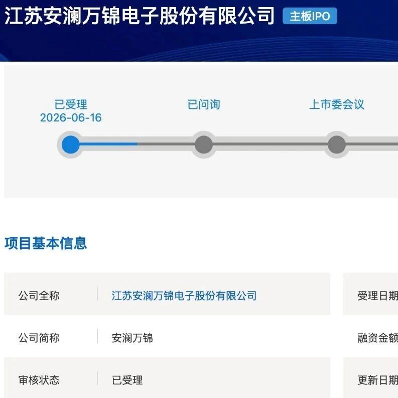 安澜万锦冲刺沪市主板IPO：募资12亿深耕高速铜缆，抢占AI算力时代制高点