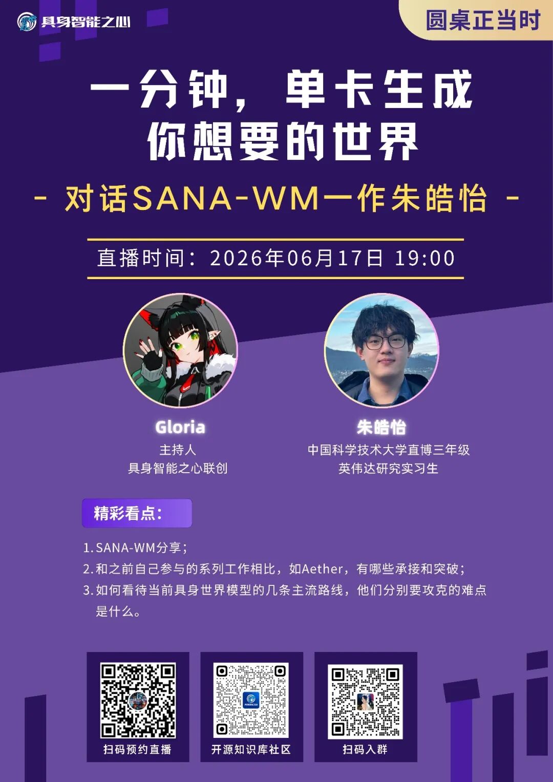 对话朱皓怡 | 分钟级生成、单卡可部署的世界模型SANA-WM(中科大&英伟达)图3
