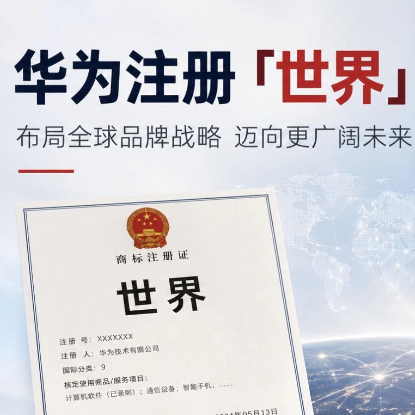 华为注册「世界」商标！
