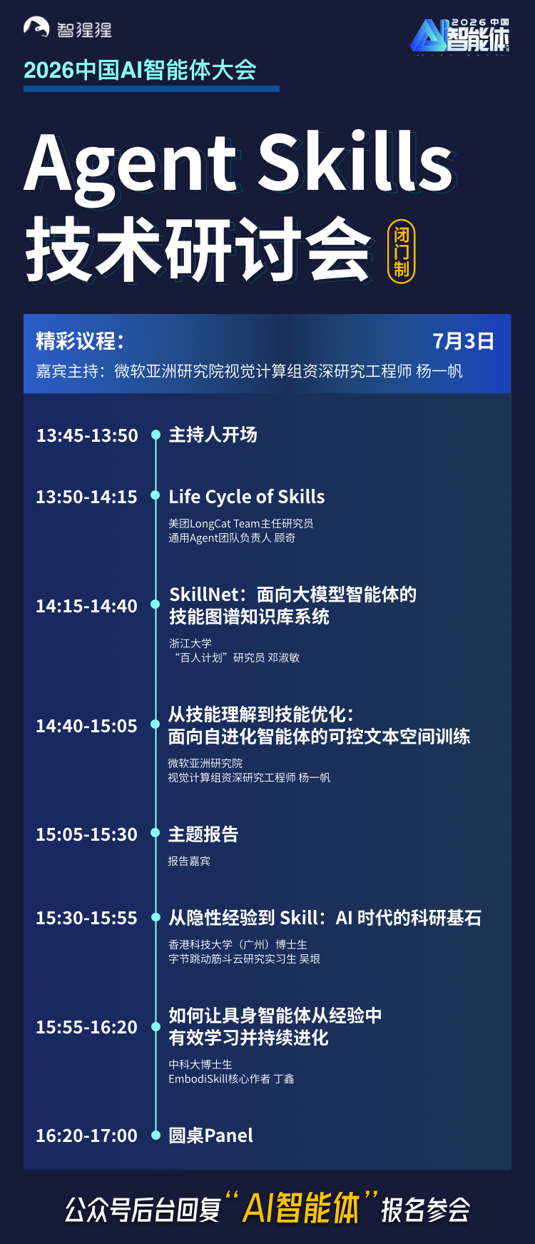 腾讯混元蚂蚁百灵阿里同台交锋！AI智能体大会开幕式嘉宾全揭晓，Skills研讨会议程同步出炉图9