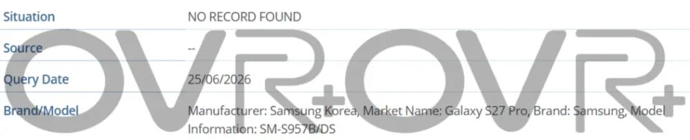 三星Galaxy S27 Pro现身数据库，机型阵容再次确认图2