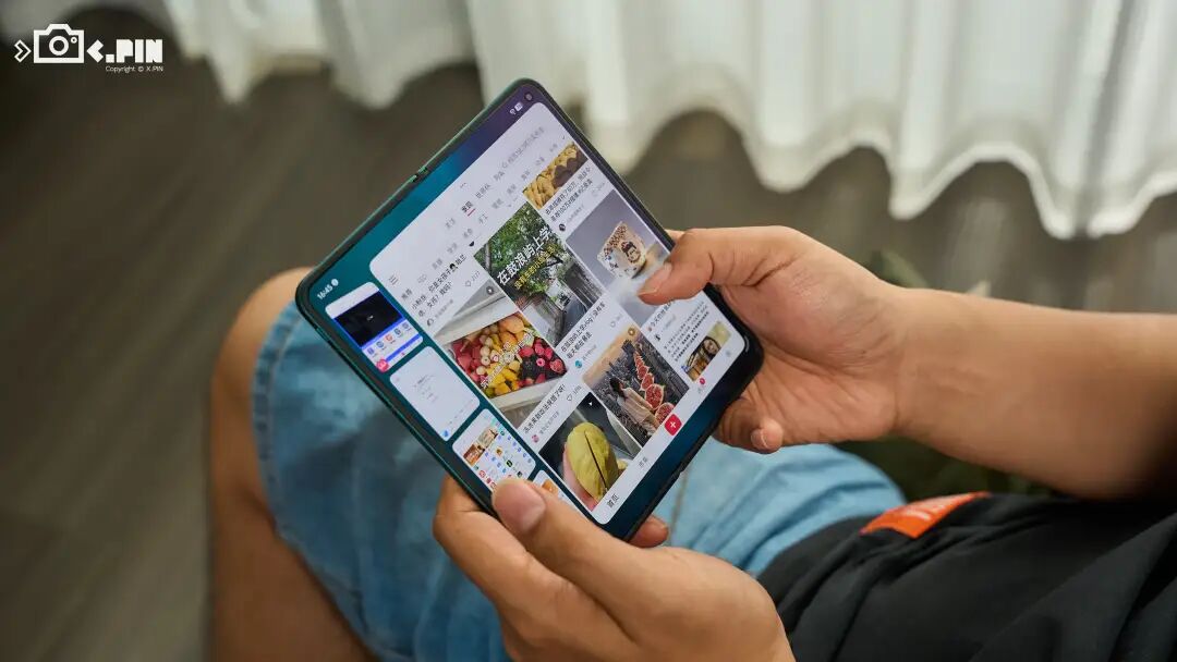 同时显示4个软件，vivo算是把折叠屏研究明白了。图35