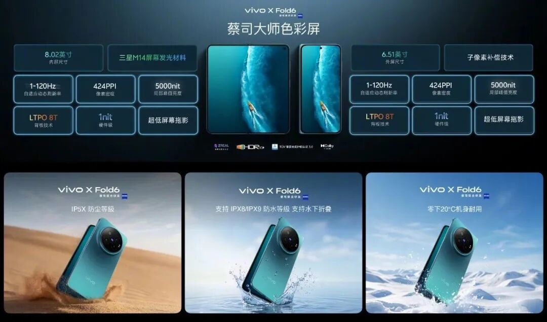 7999起 vivoXFold6发布｜疑似vivoX500E曝光图2