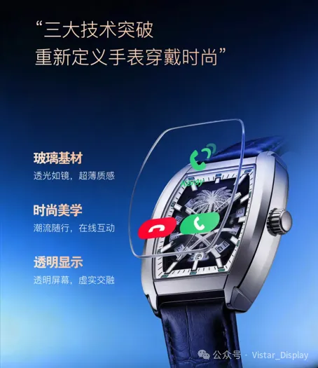 辰显光电全球首发Micro-LED透明手表图3
