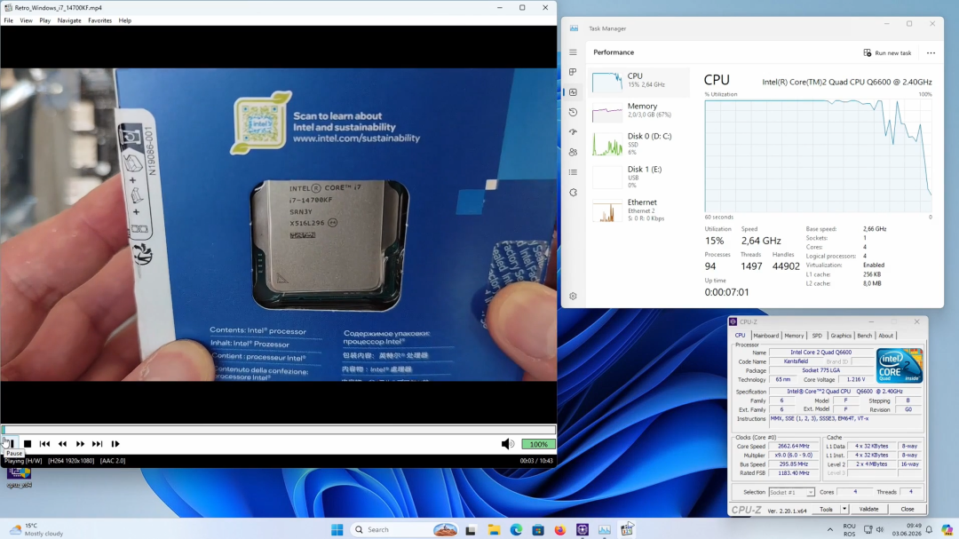 内存涨到头了?20年前的DDR1被迫“复工”,还真能跑Win11图10