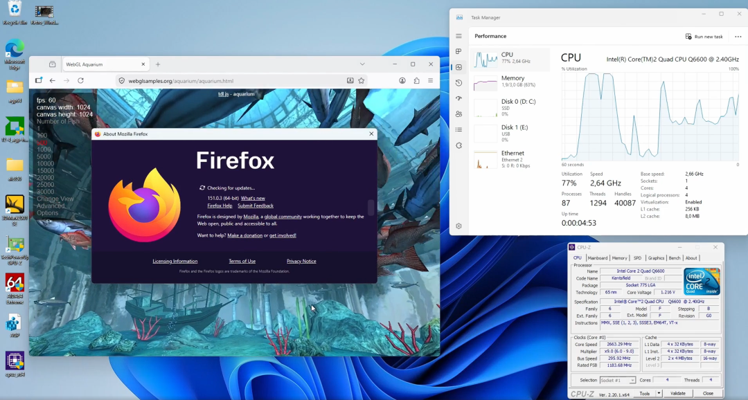 内存涨到头了?20年前的DDR1被迫“复工”,还真能跑Win11图11