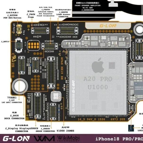 印度塔塔 iPhone 18 Pro 主板泄露图：部分器件及供应商曝光