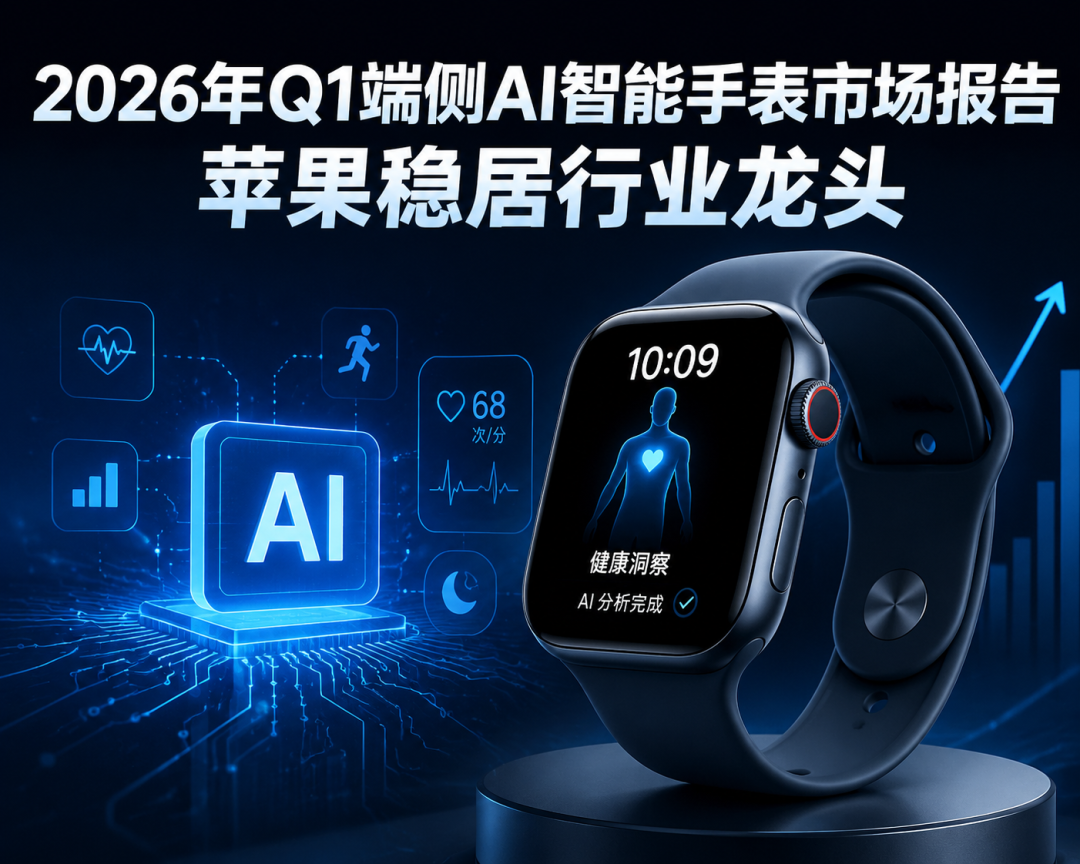 一季度智能手表出货量华为霸榜国内，苹果领跑全球端侧AI智能手表市场图4