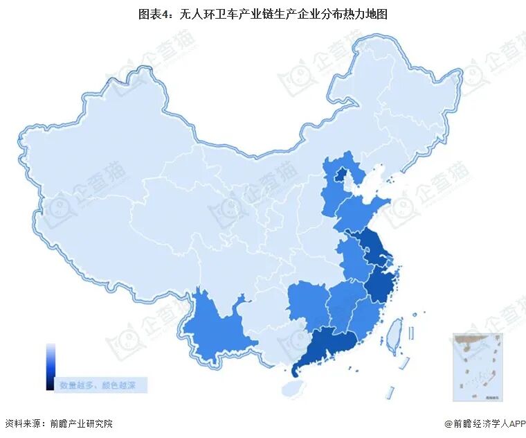【干货】无人环卫车产业链全景梳理及区域热力地图图5