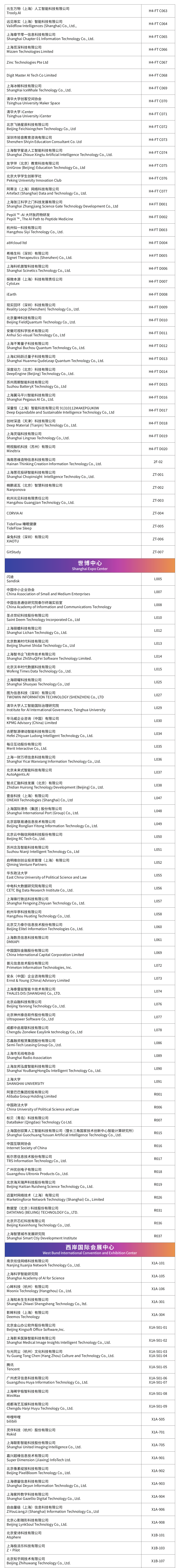 WAIC 2026参展企业名单公布！图9
