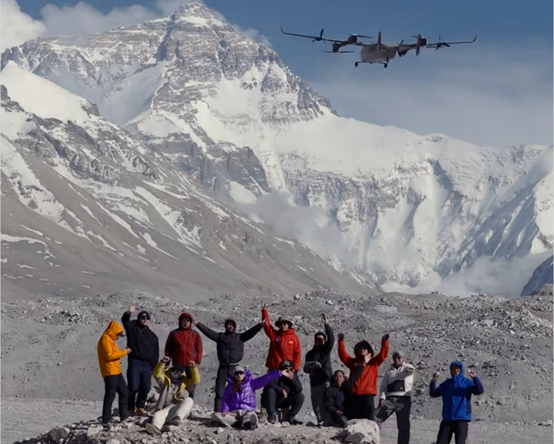 大疆首款垂直起降运载无人机DJI EV50亮相！飞抵8861米协助珠峰数字科考，创造世界纪录图2