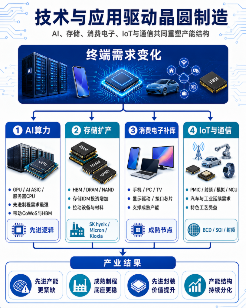 【晶圆制造要闻简报】AI继续推高先进产能,成熟制程与存储IDM扩产同步升温图5