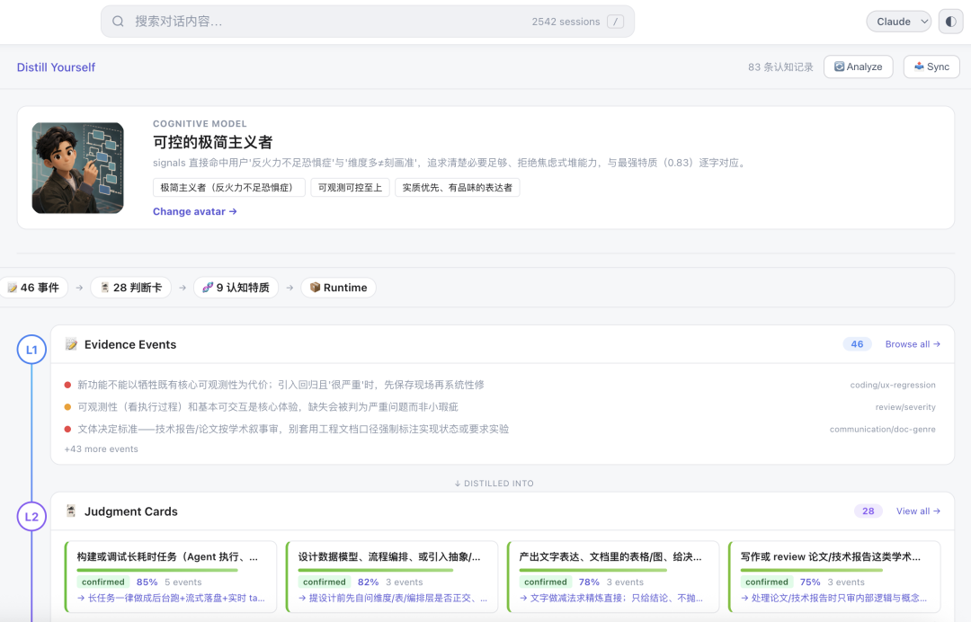 项目推荐 | 让智能体学会按你的方式思考：Distill-Yourself 从对话中蒸馏认知模型图3