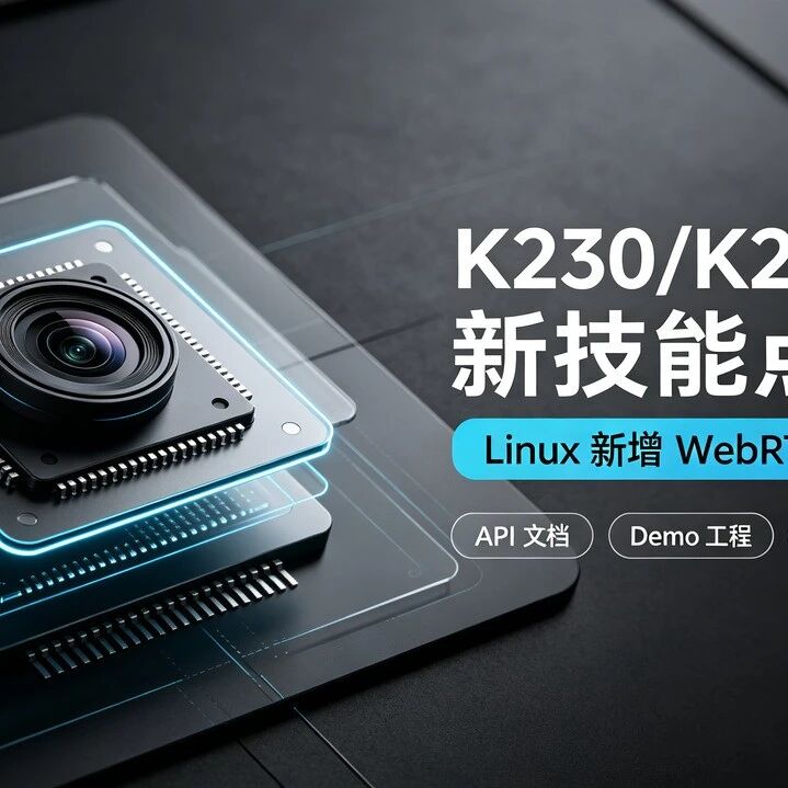 【K230/K230D新技能点亮】Linux 原生WebRTC正式上线！低延迟摄像头推流一键落地