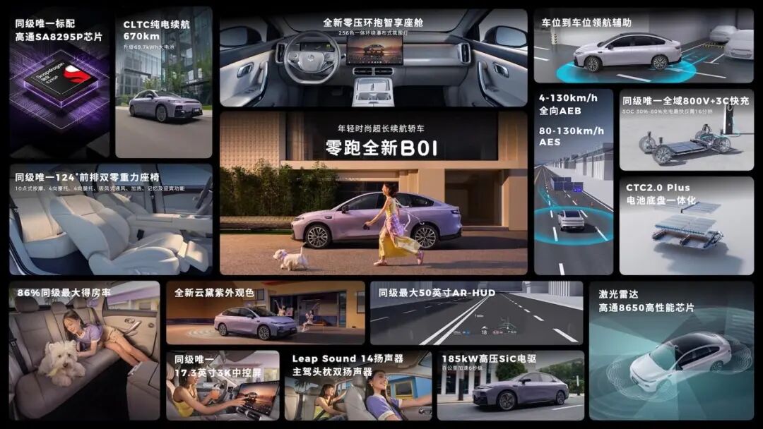 800V+双零重力,10万级零跑全新B01和B10焕新上市图30