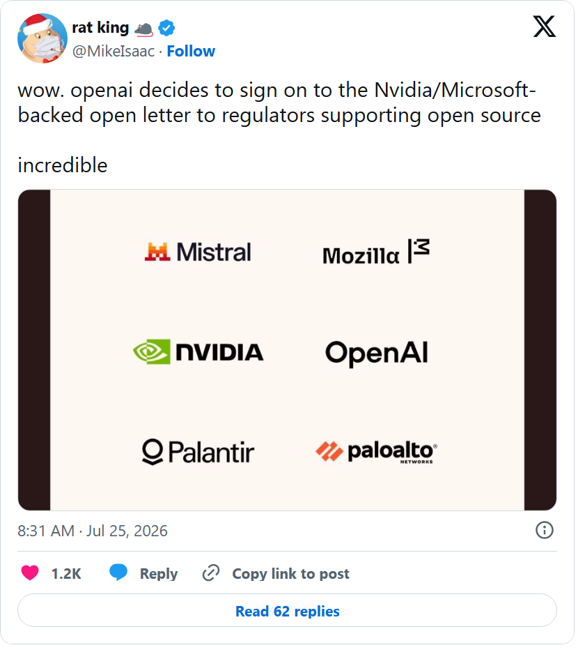 OpenAI罕见Open，A社还在硬撑，黄仁勋的「开源公开信」在力挺谁图8