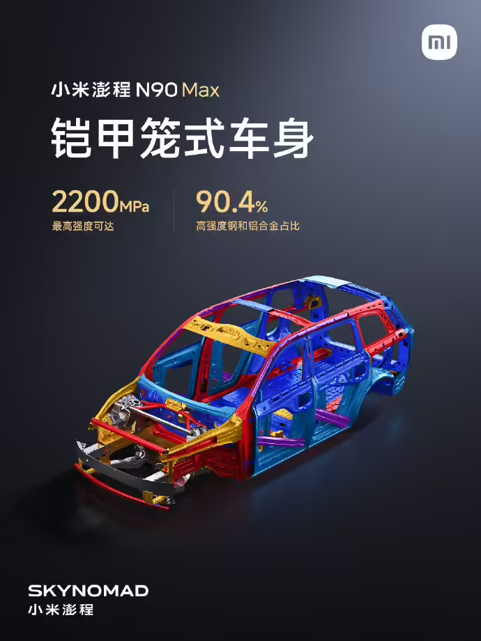 小米澎程新车再爆料！承压14吨+昆仑增程，雷军：耗时三年打造图4