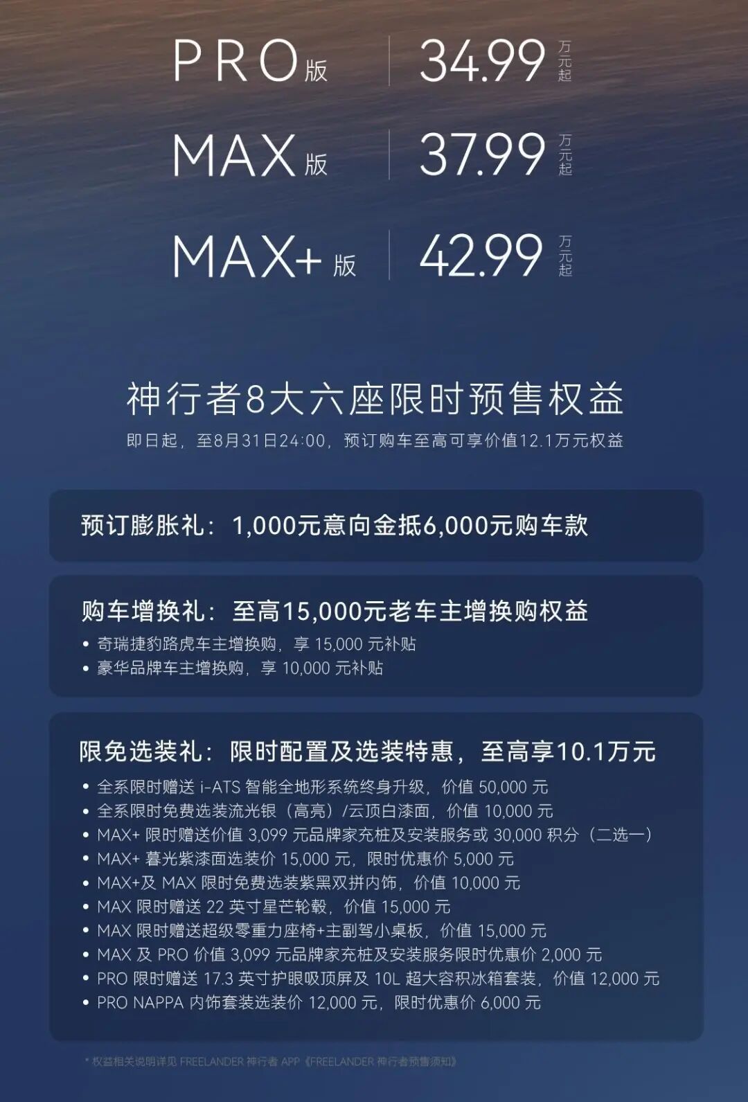 豪华底蕴加持新能源科技,神行者8开启预售,33.99万元起图8