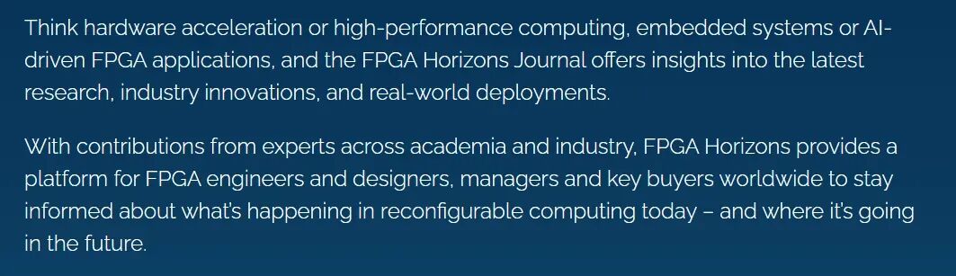 FPGA 领域迎来自己的专业期刊!(免费),首期内容一览图2