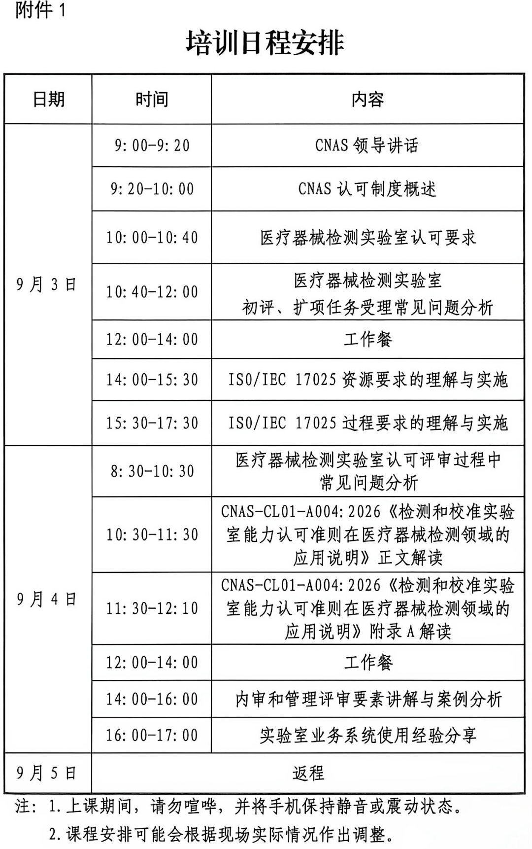 CNAS | 医疗器械检测实验室认可技术培训等你报名图7