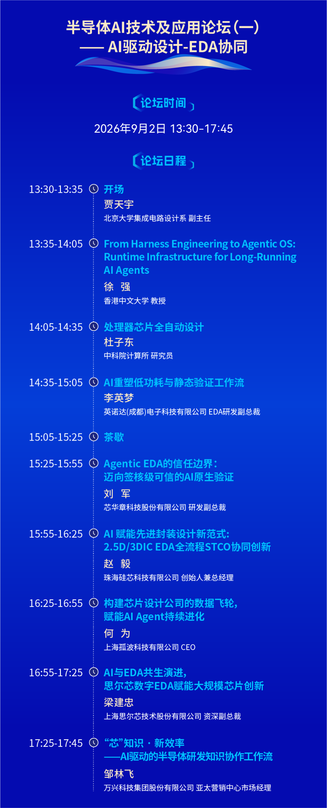 IDAS 2026分论坛预告之半导体AI技术及应用论坛(一)AI驱动设计-EDA协同图2