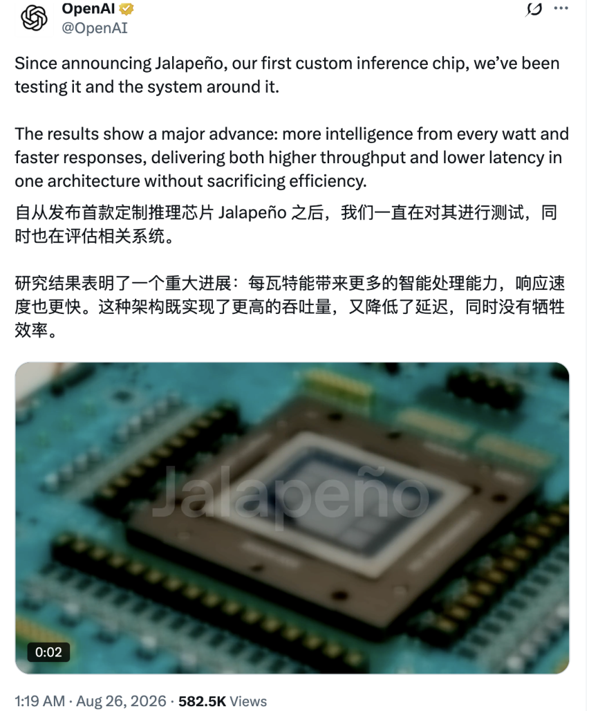 突发!OpenAI「掀桌」:自研推理芯片「墨西哥辣椒」跑赢英伟达图3