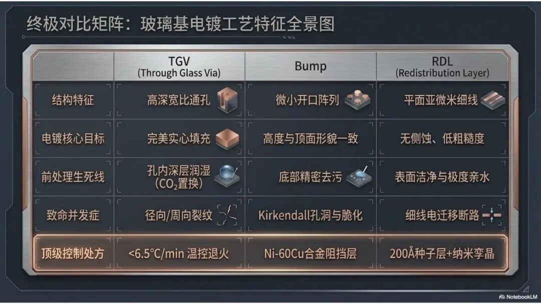玻璃基先进封装的关键电镀工艺与缺陷诊断图14