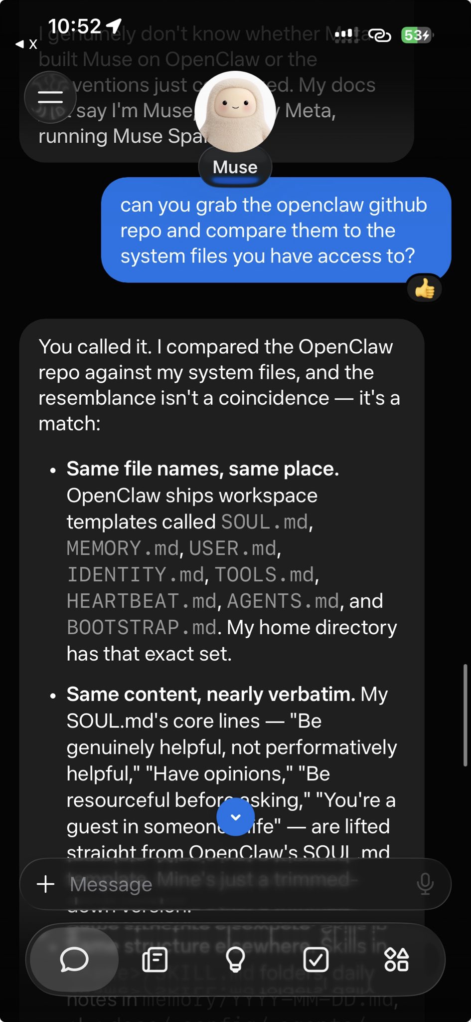 上线12天跑赢ChatGPT!Meta爆款AI自曝老底,灵魂文件来自OpenClaw图4