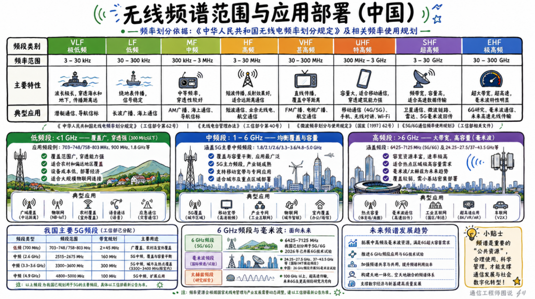 全球无人机的常用频段有哪些?带你理解我国无线电频谱划分及应用全景图4