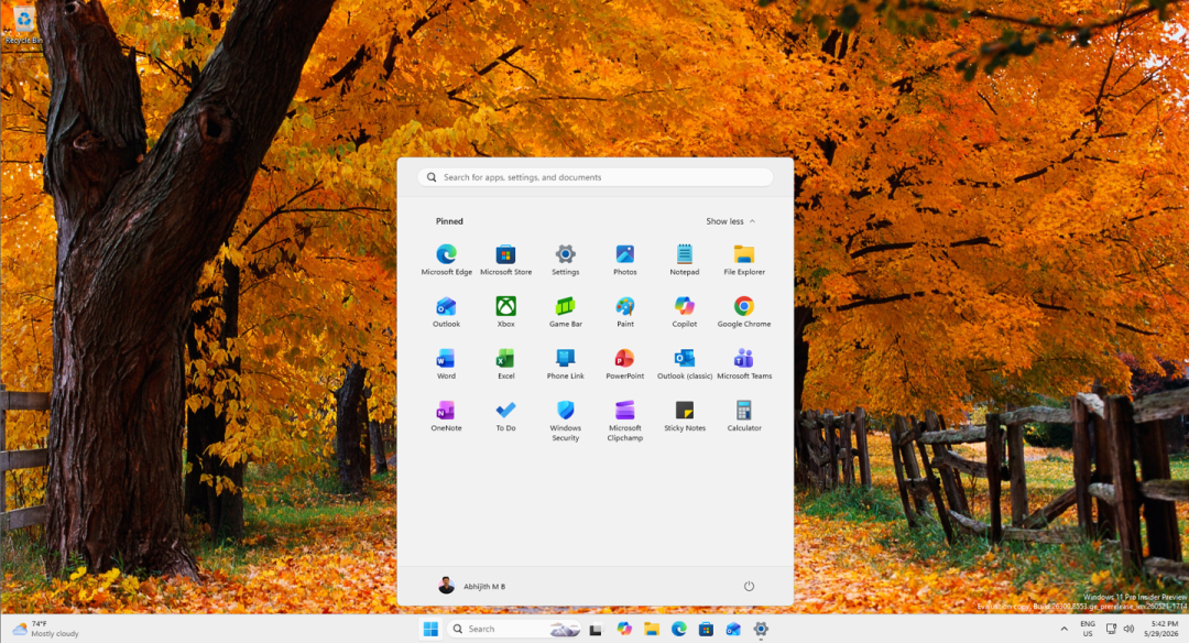 Win11 26H2正式更新！开始菜单任务栏大升级，一款处理器将被抛弃图11